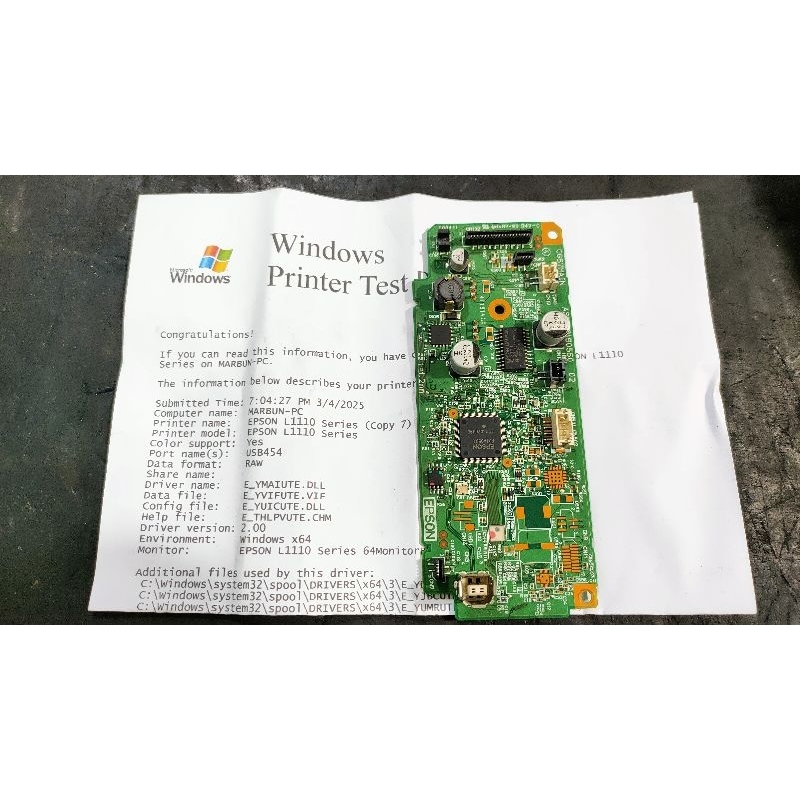 mainboard printer Epson L1110 second normal