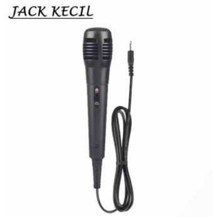 Terbaru Mic Microphone Kabel Universal Mik Mikrofon Colokan Kecil Aux & Besar