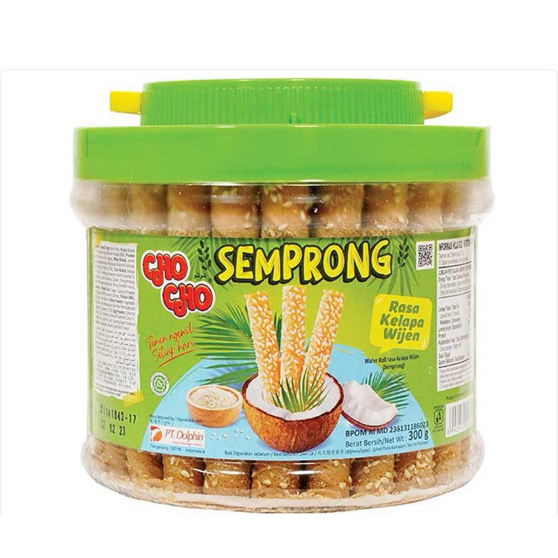 

cho cho wafer roll semprong kelapa wijen 300gr