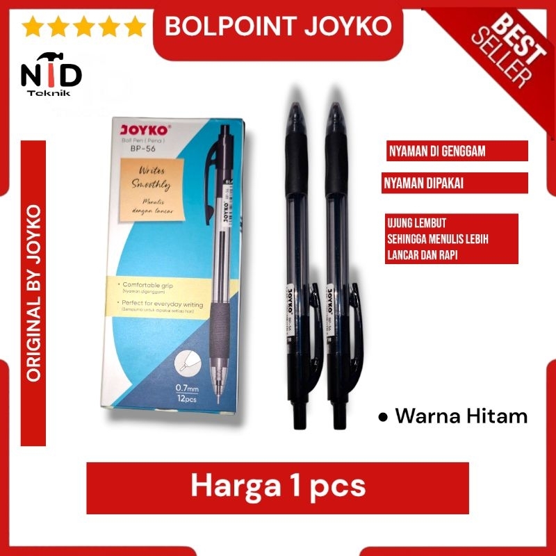 

Pulpen Joyko hitam / Pulpen hitam / Pulpen joyko murah