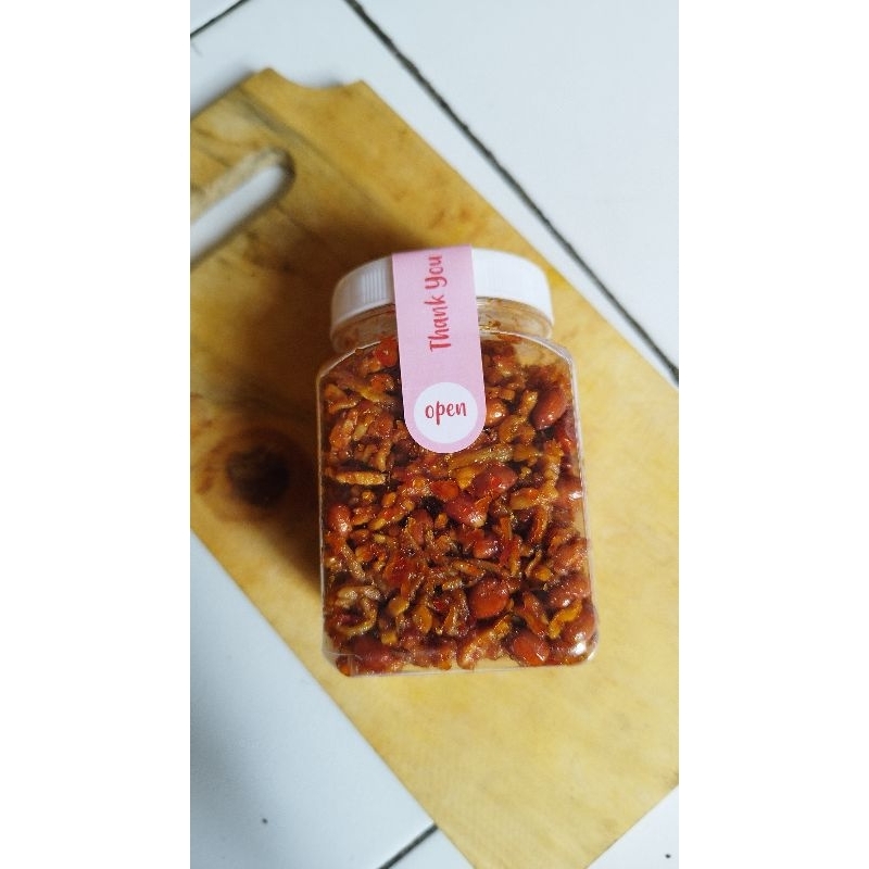 

Teri Kacang tempe Balado 200 gr