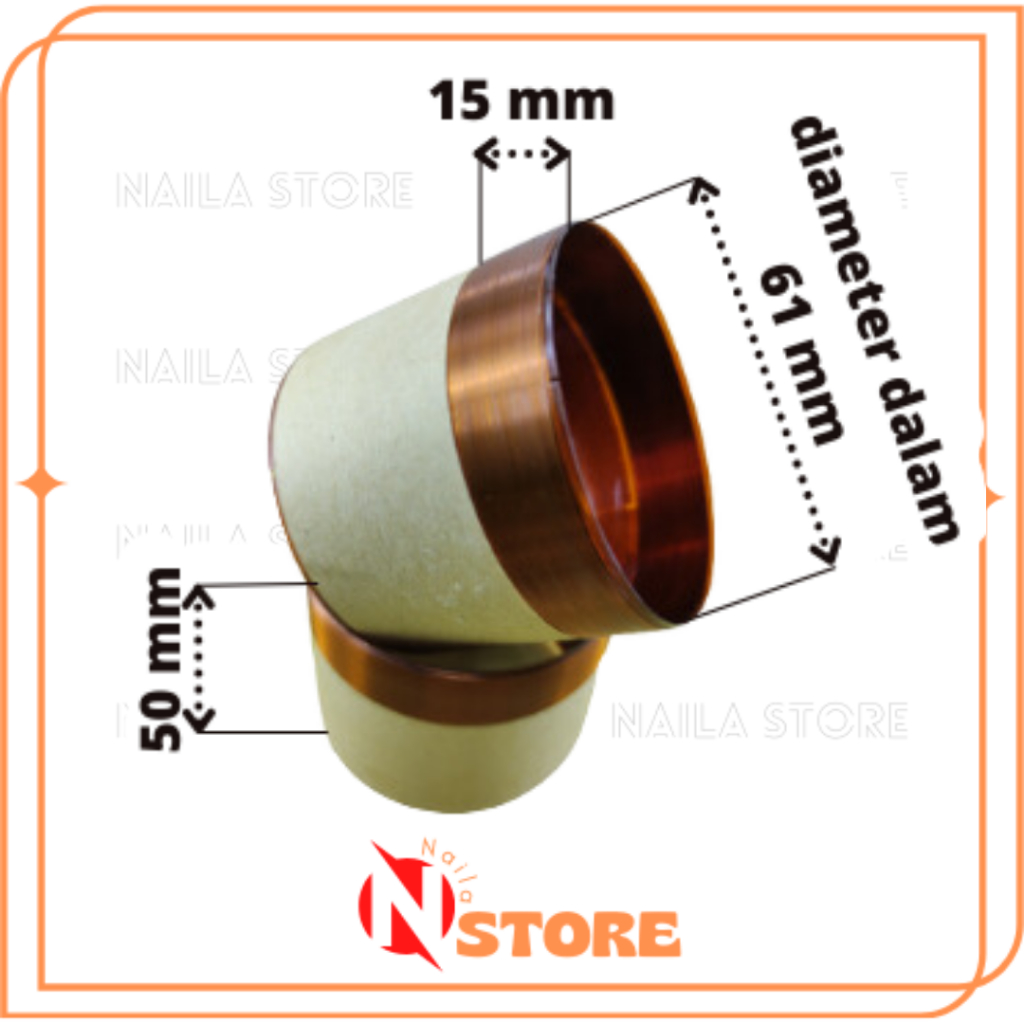 Spol Speaker Spul Spiker 15 Inch 61 mm Voice Coil Speaker 15 Inchi