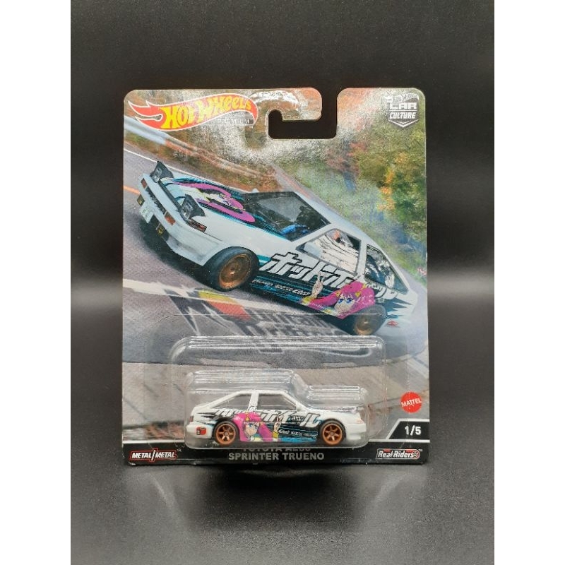 hotwheels premium toyota AE86 sprinter trueno