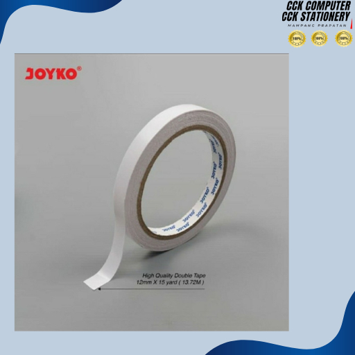 

Double Tape 12 mm (1/2'' Blue Core) - Joyko joyko double tape