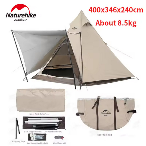 NATUREHIKE NH20ZP013 TENDA RANCH HEXAGONAL PYRAMID SNOW SKIRTS
