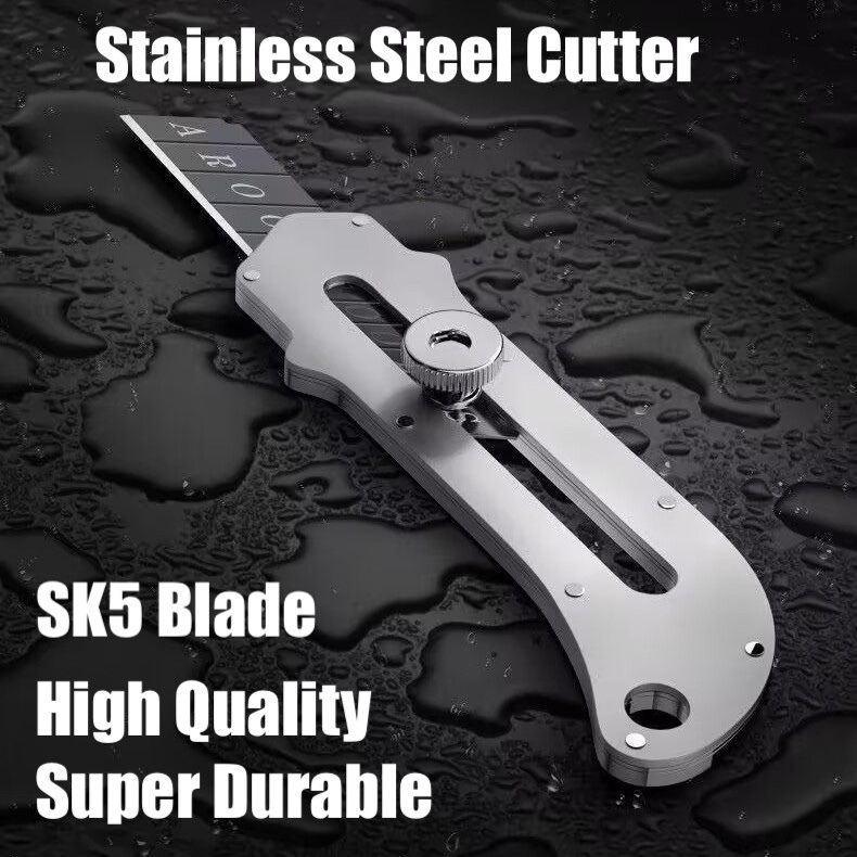 

Cutter Pisau 18mm Multifungsi Baja Besi Stainless Besar Cutter Pisau Pemotong Kertas Alat Kerajinan Tangan