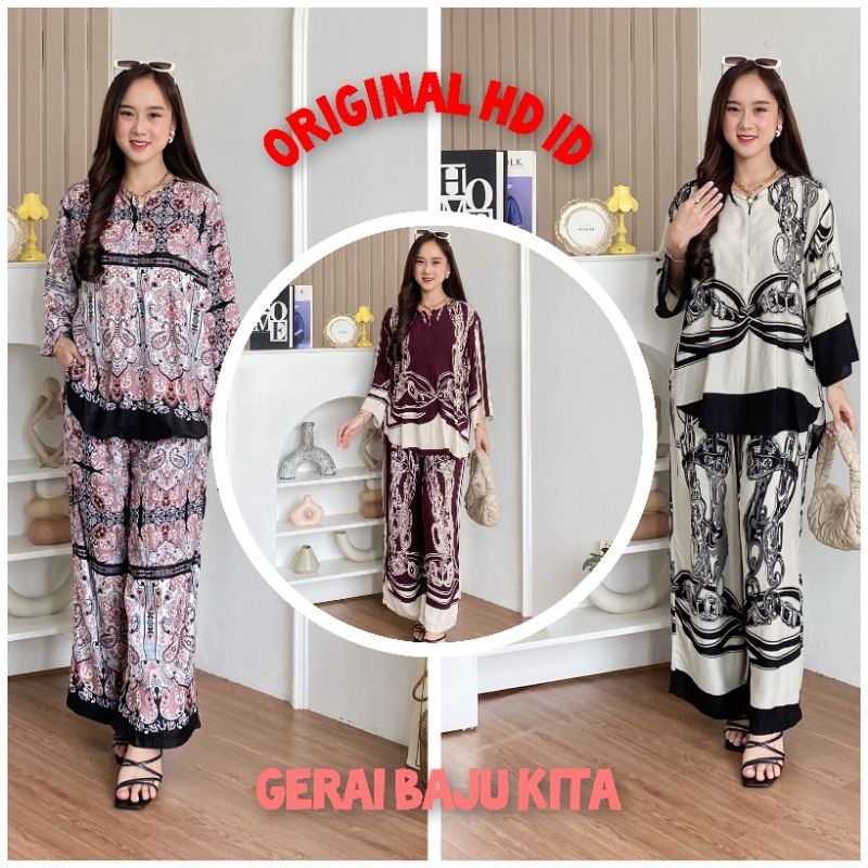 MINDY SET/ONE SET RAYON PREMIUM/SETELAN PIYAMA CELANA PANJANG TANGAN PANJANG/PIYAMA SET/PAJAMAS SET/