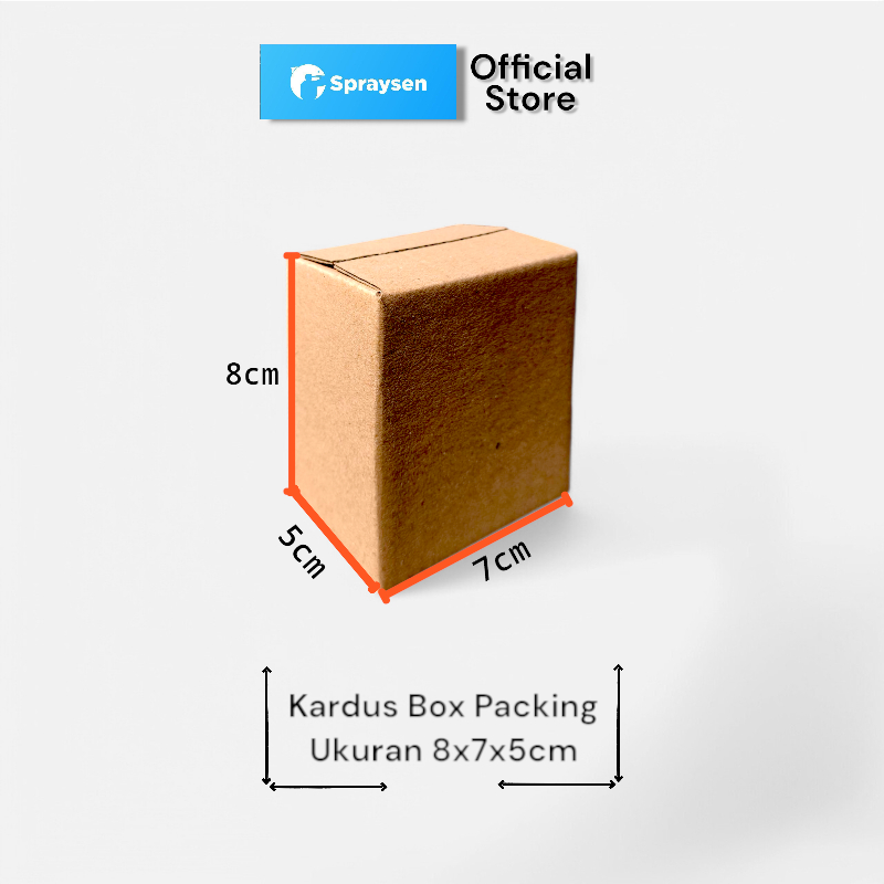 

Kardus Box Packing Premium 8x7x5cm Dus Baru Luar Dalam Polos