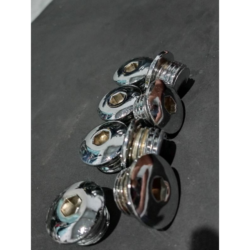 tutup oli finishing chrome celup