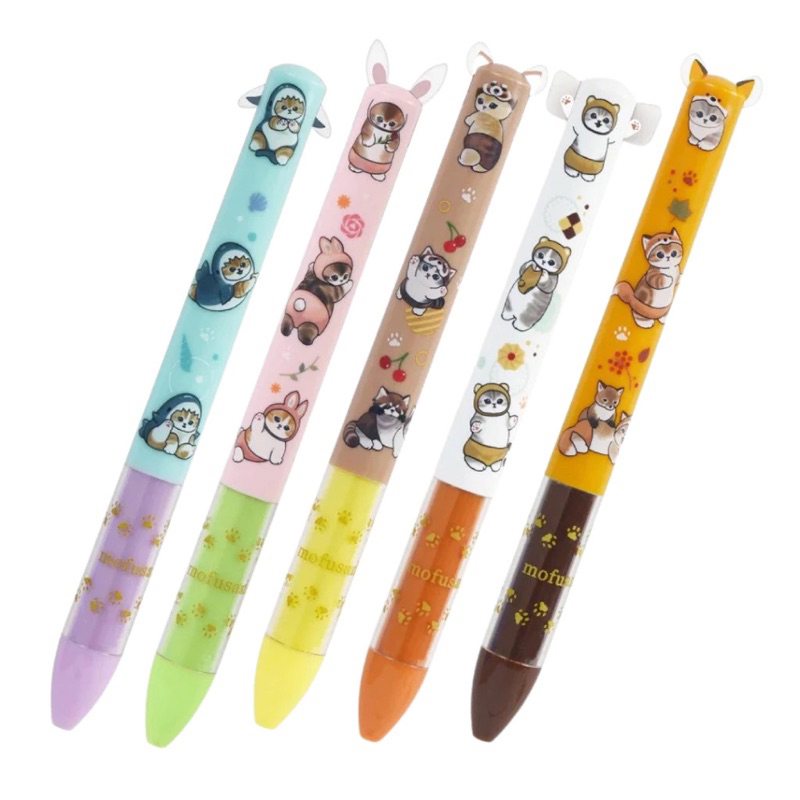 

Sakamoto Funbox MiMi Mofusand Nyan Pants Samenyan 2 Color Ballpoint Ink Pen 0.7mm Limited Edition