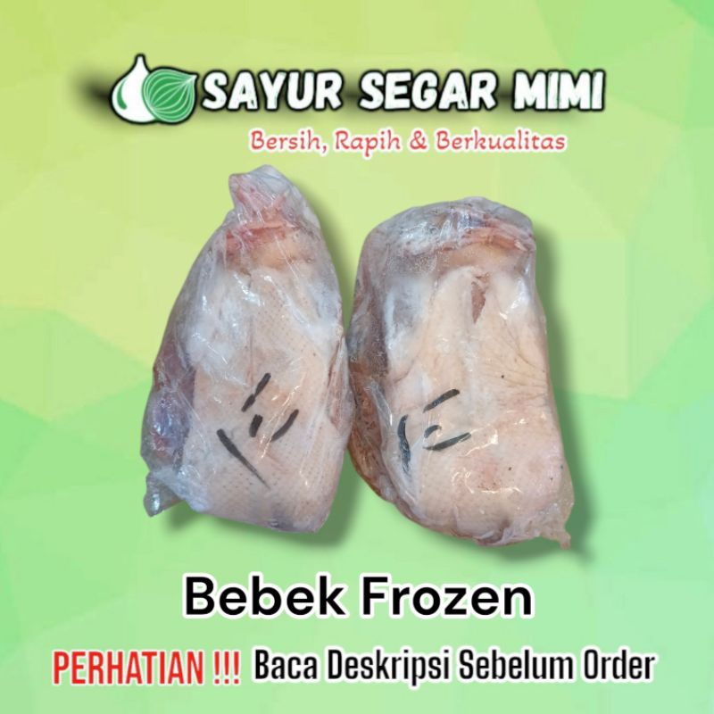 

Bebek Utuh Frozen 1ekor (tidak bisa request potong)