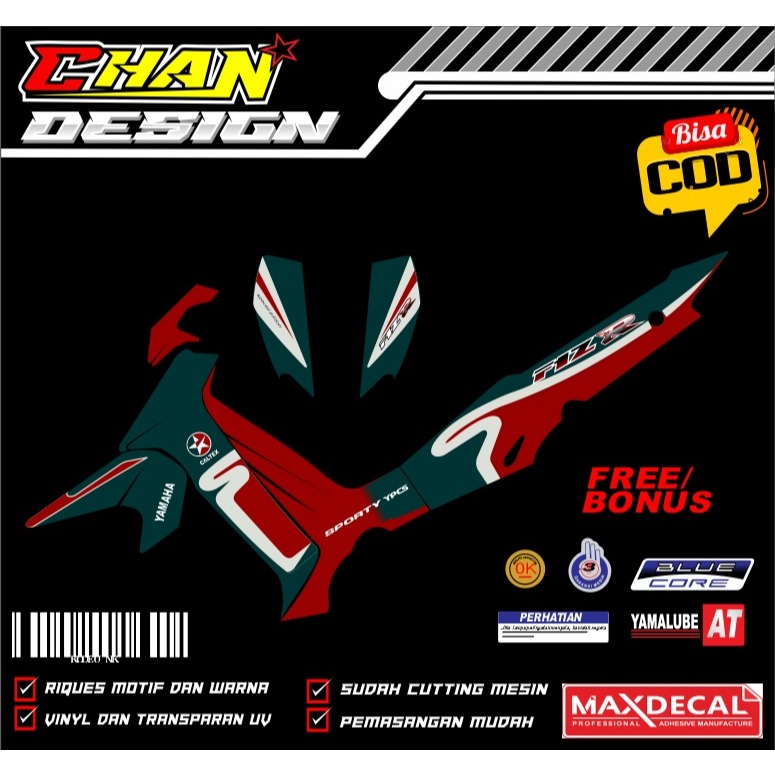 striping yamaha FIR R CALTEX CUSTOM ORIGINAL
