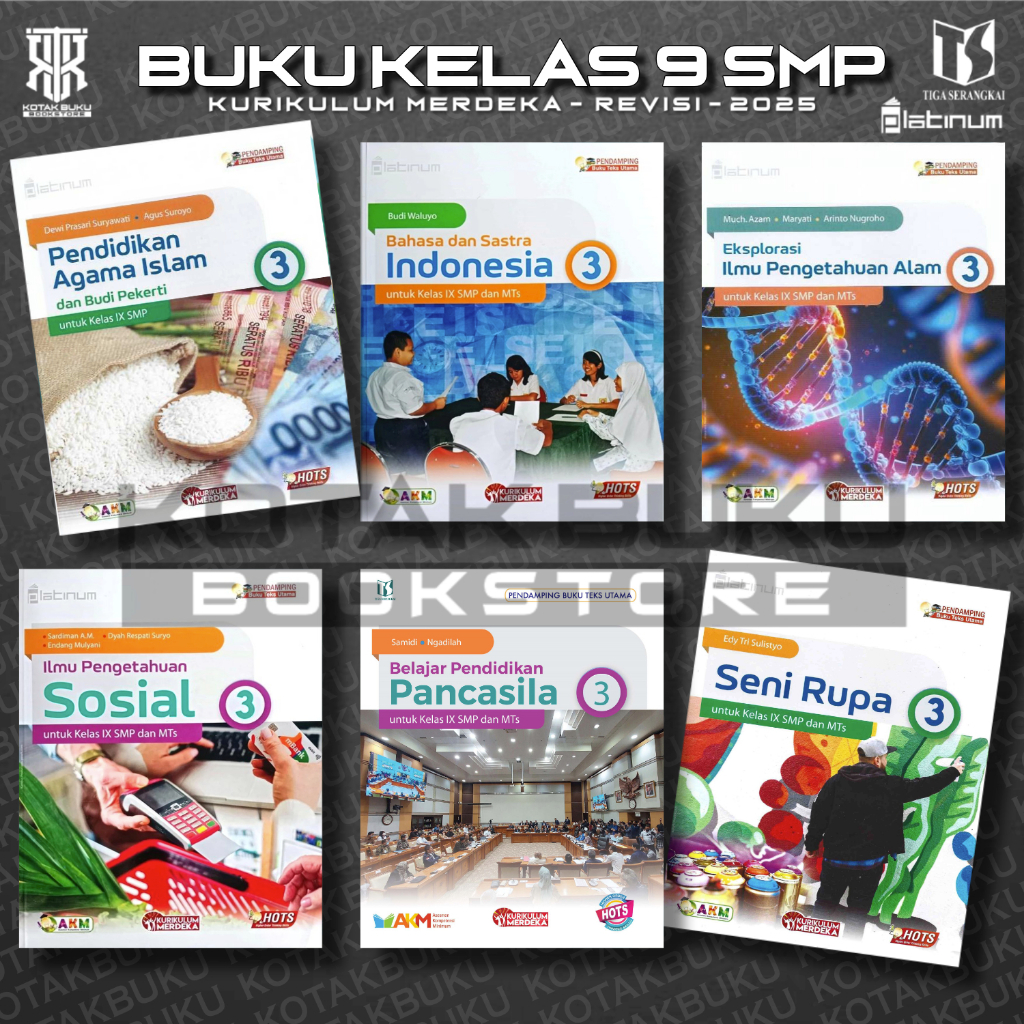 [ TS ] Buku Kelas 9 SMP Kurikulum Merdeka / Platinum / Tiga Serangkai / Tiga Serangkai / Revisi 2026