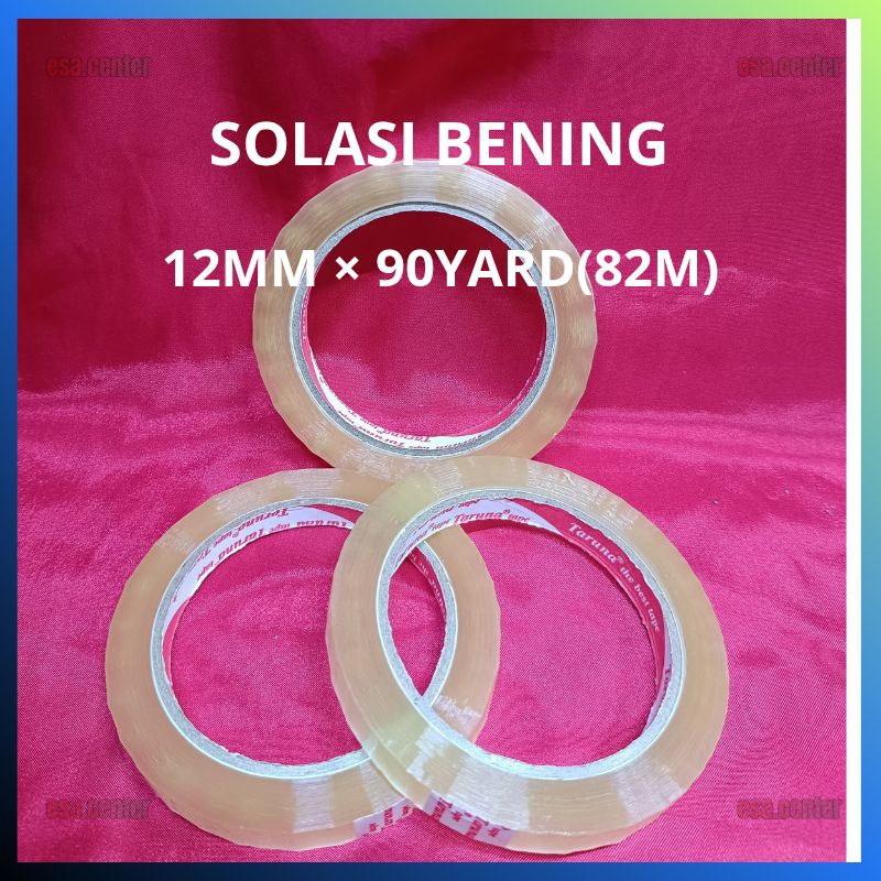 

Solasi Bening 12MM × 90yard / Isolasi Bening 12MM × 82 METER / Solatip 12MM × 90Yard Lakban (Bening 90Yard)