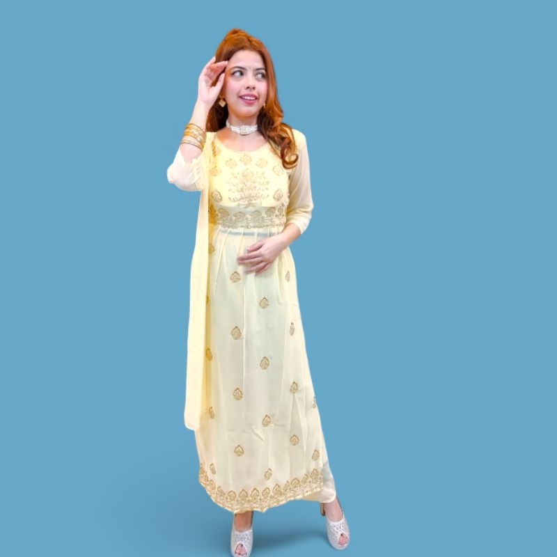 Baju India Pakistan Set Cantik Murah Kurti Pallazo Anarkali Salwar Sharara