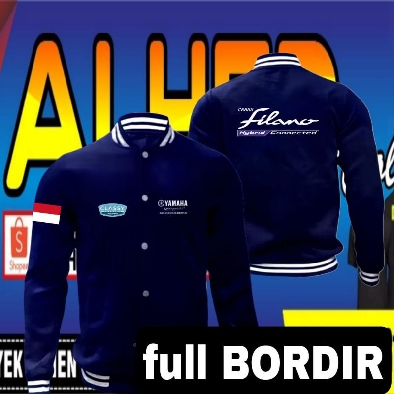 Jaket bordir Filano jaket Filano jaket varsity Filano jaket baseball filano jaket motor Filano jaket