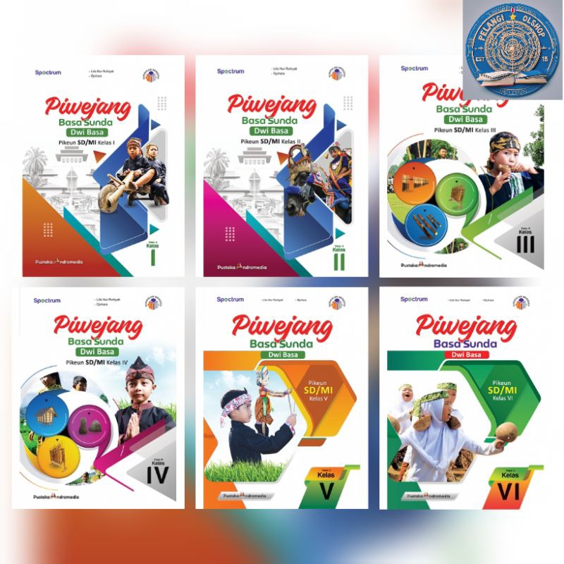 BUKU PIWEJANG BASA SUNDA DWI BASA SD/MI KELAS 1 2 3 4 5 6 KURIKULUM MERDEKA PUSTAKA ANDROMEDIA