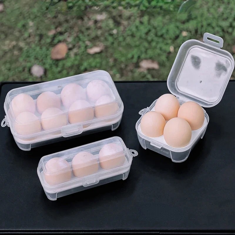 Kotak Telur Travel Egg Box / Tempat Penyimpanan Telor Makanan Camping