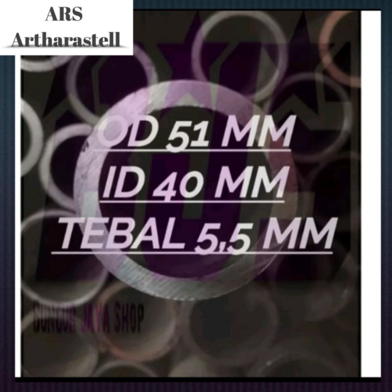 Pipa besi seamless od 51 mm id 40 mm tebal 5.5 mm