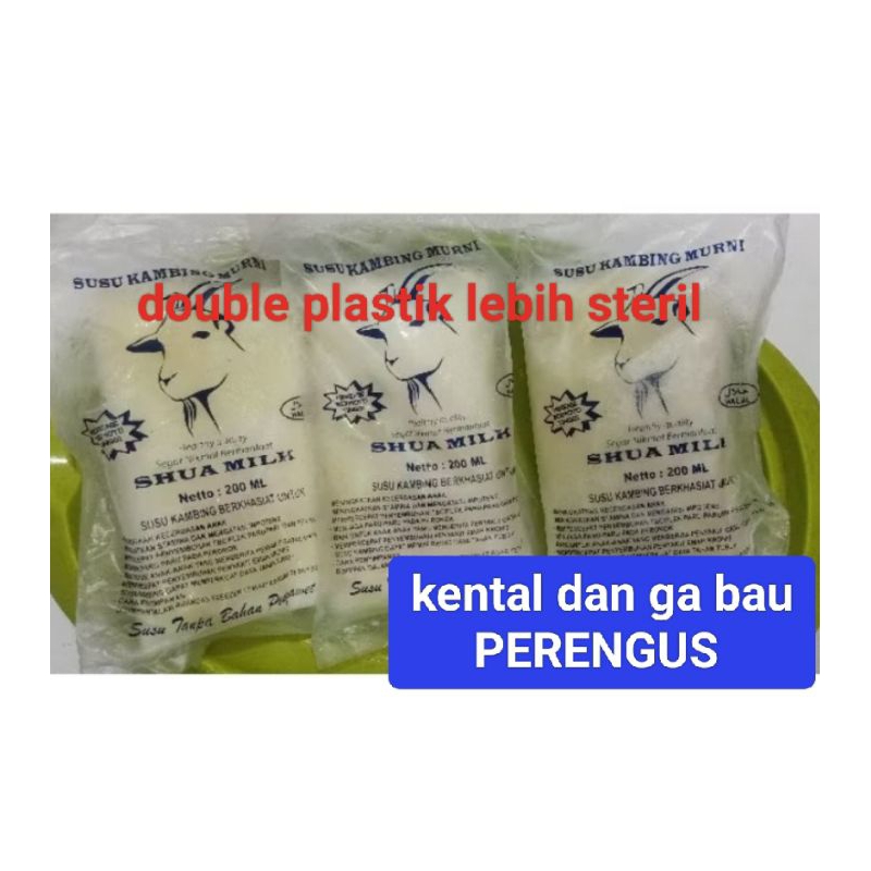 

SUSU kambing cair murni 200ml KENTAL DAN GA BAU PERENGUS fresh mi