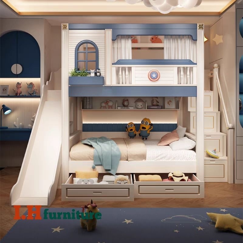 Dipan anak tingkat , dipan anak prosotan , tempat tidur anak laki-laki , tempat tidur custom