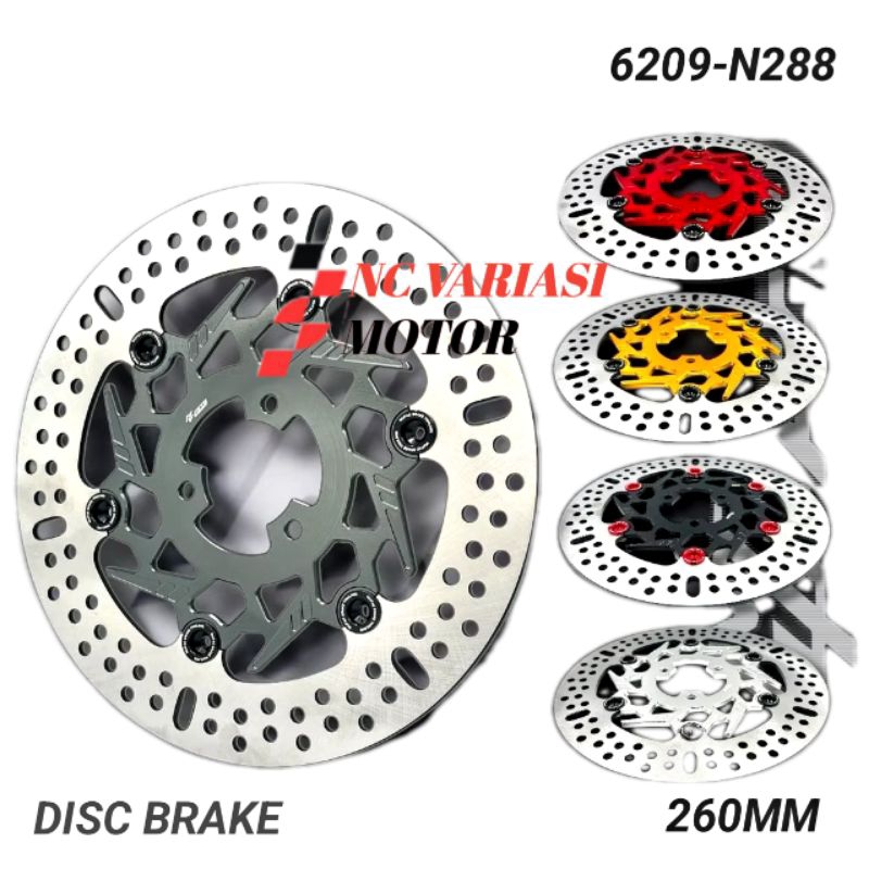 PROMO Disc Piringan Cakram Depan  N288 Floating Disc 260mm 3 Lubang MIO J