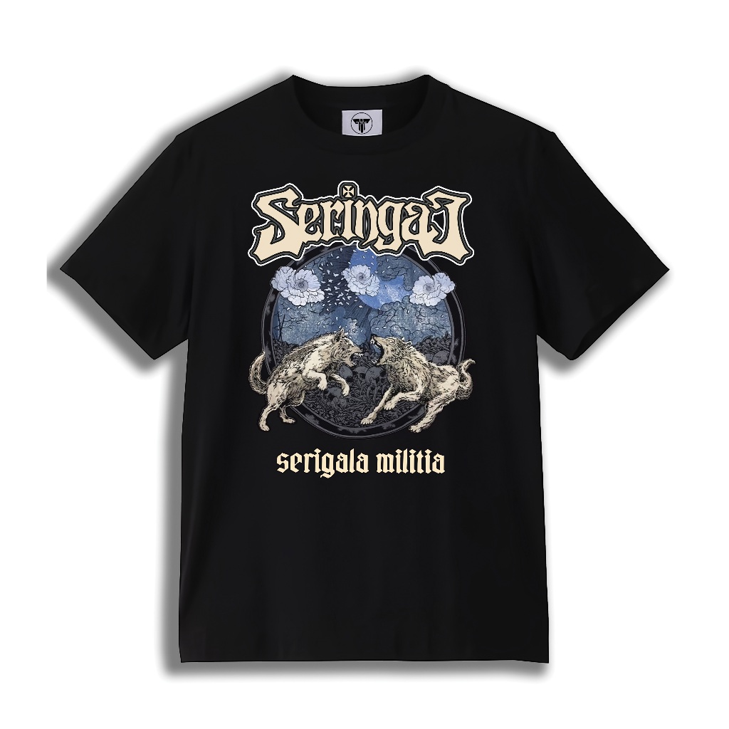 T-shirt Seringai - Serigala Militia V.1 | Kaos Band SERINGAI Premium