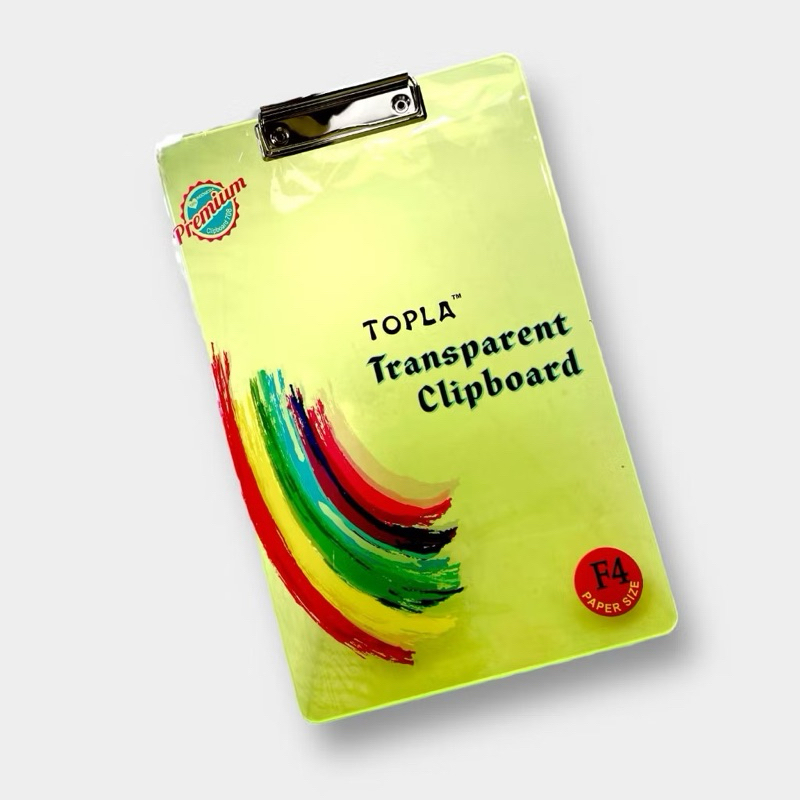

Clipboard 708 papan ujian papan dada alas ujian transparan F4 TOPLA