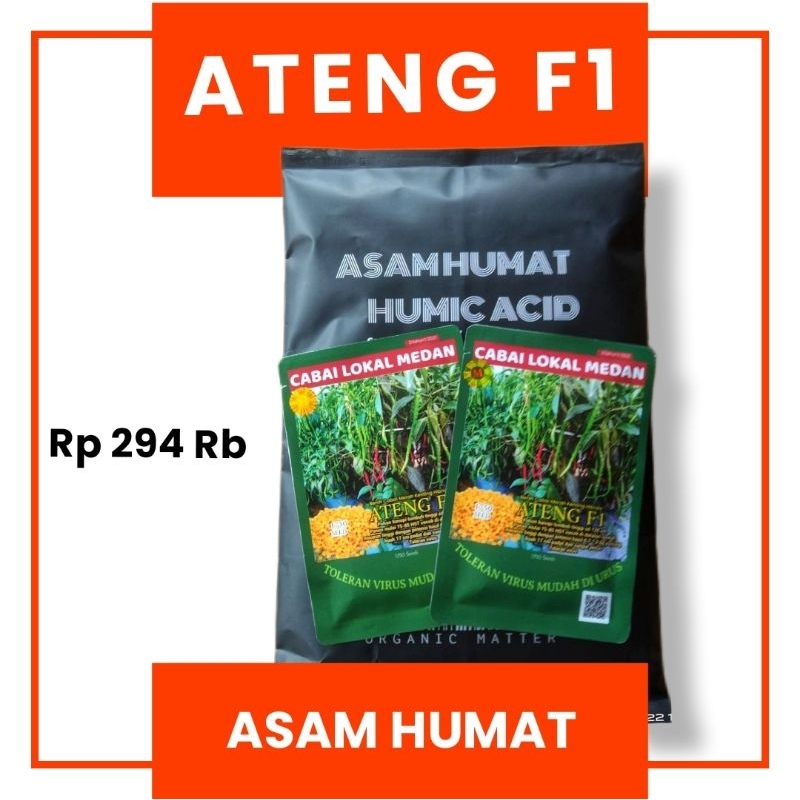 PAKET HEMAT ONGKIR 2 pcs ATENG F1 + 1 KG ASAM HUMAT
