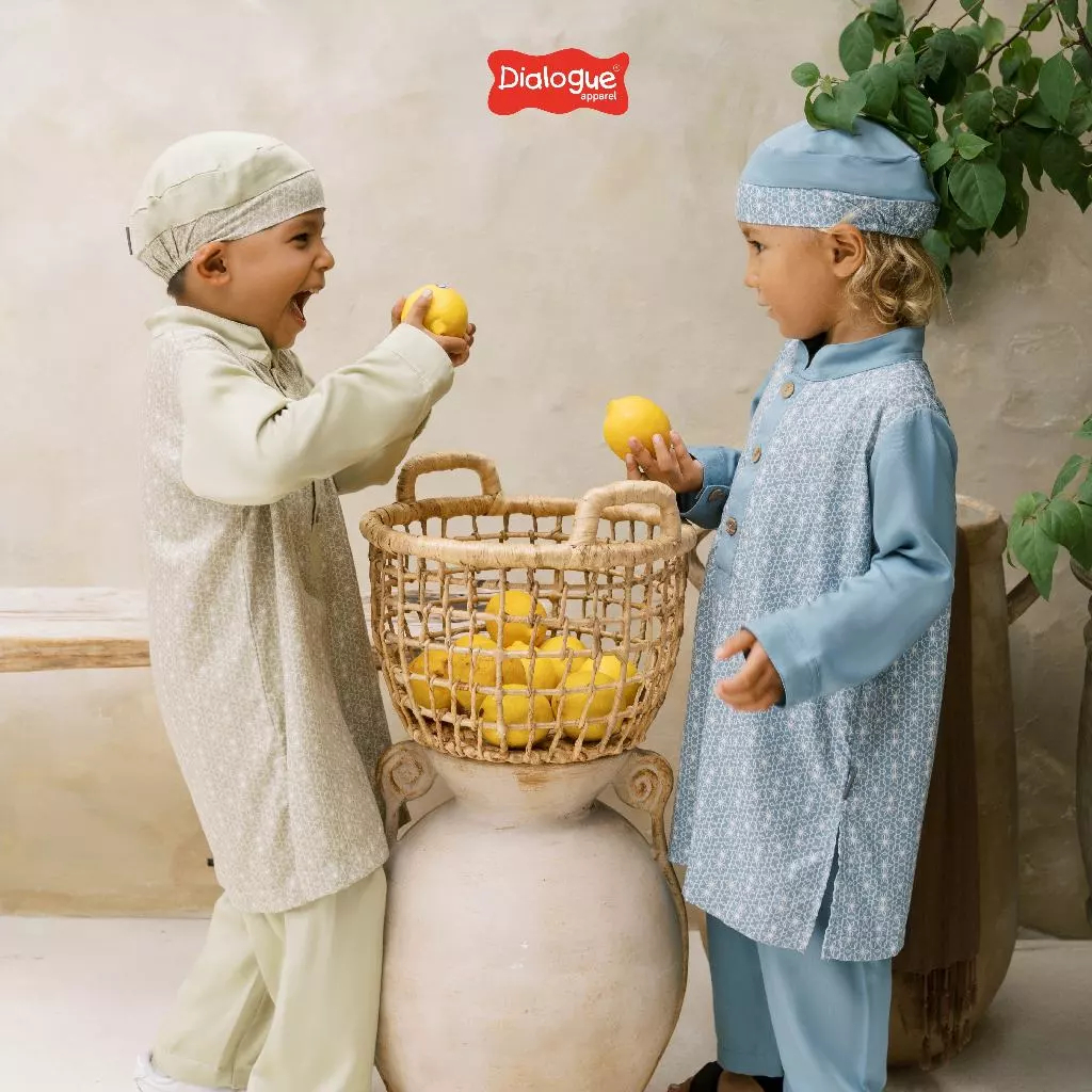 DIALOGUE BABY APPAREL Azhraf Koko Setelan Baju Gamis Peci Anak Lebaran 2025