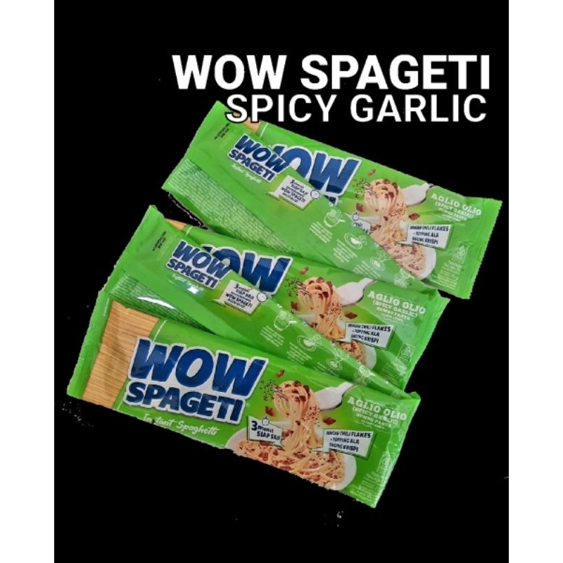 

WOW SPAGETI New varian AGLIO OLIO SPICY GARLIC 5pcs