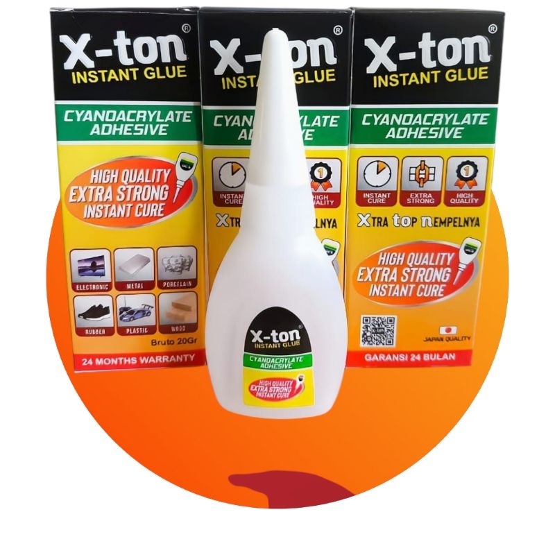

Lem Cair X-TONE Cyanoacrylate Adhesive Ecer 20gr