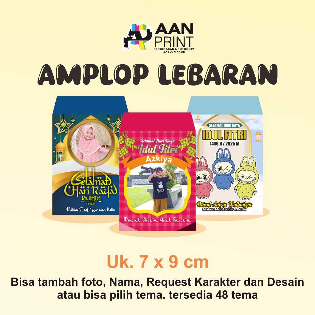 

Amplop Lebaran Custom Foto | 1 bungkus isi 10 amplop | Amplop THR idul fitri