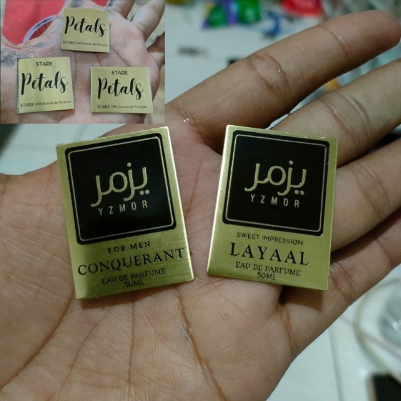 

label parfum plat besi premium