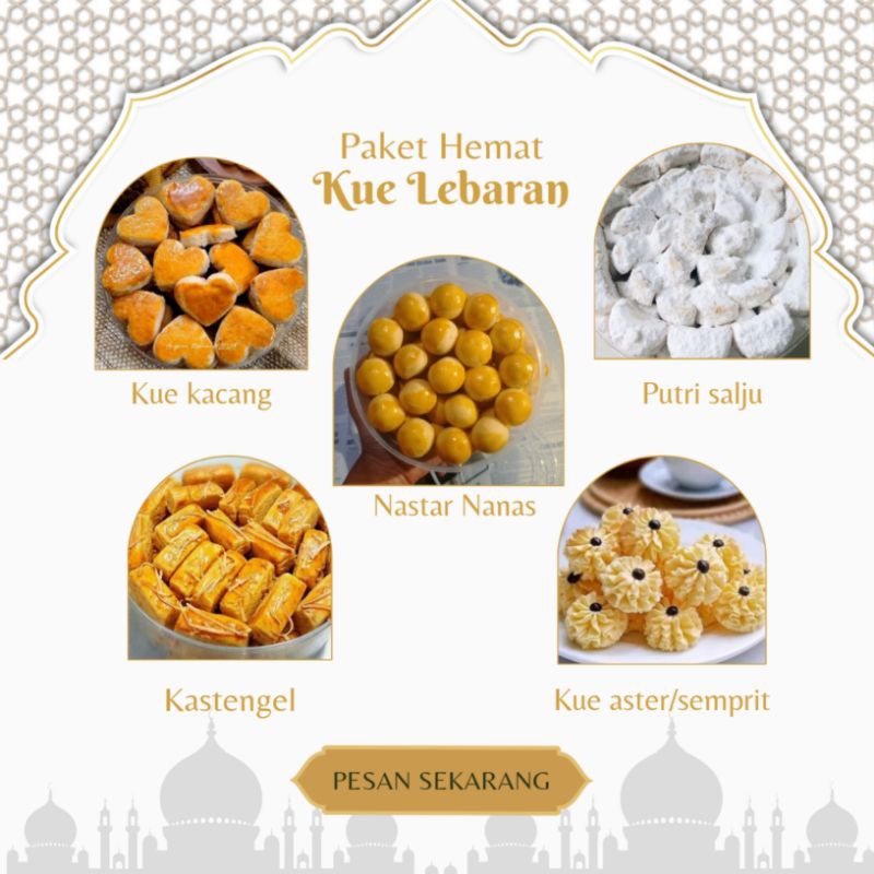 

KUE LEBARAN PAKET HEMAT 5TOPLES (FREE BUBBLE WARP+KARDUS