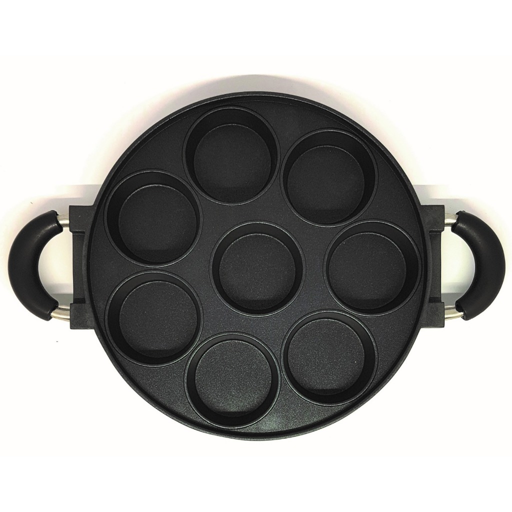 Cetakan Martabak Mini 8 Lubang Alumunium Teflon