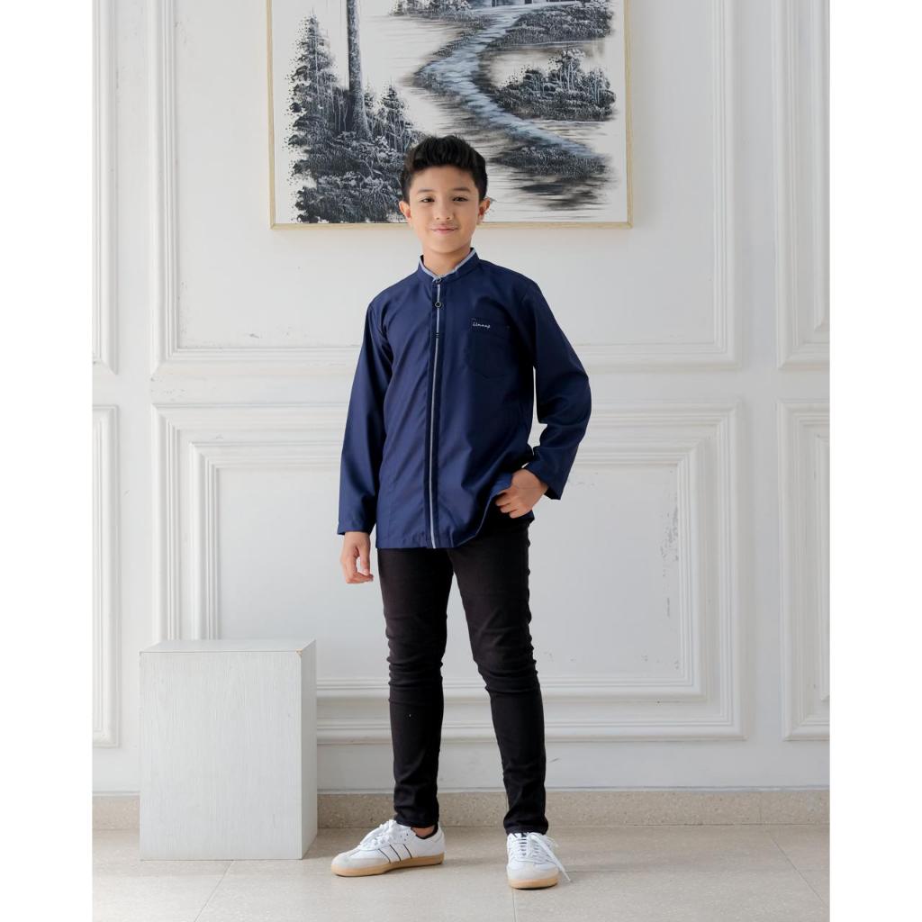 Koko Anak Laki Laki 6 sampai Remaja 12 Tahun Lengan Panjang Polos By Ilnaaf ILN 19