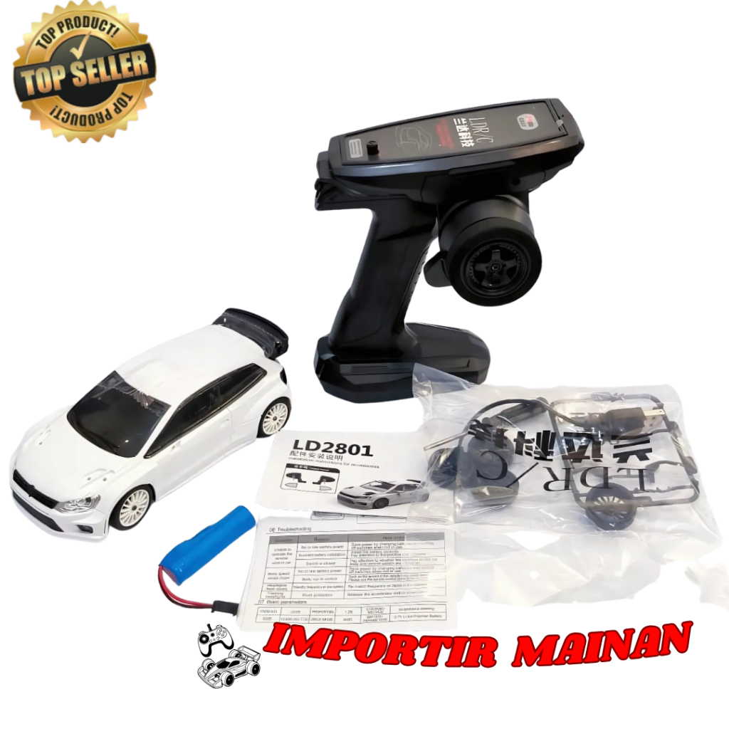 LD2801 mini rc drift full propo 2.4g 4WD VW rc car on road