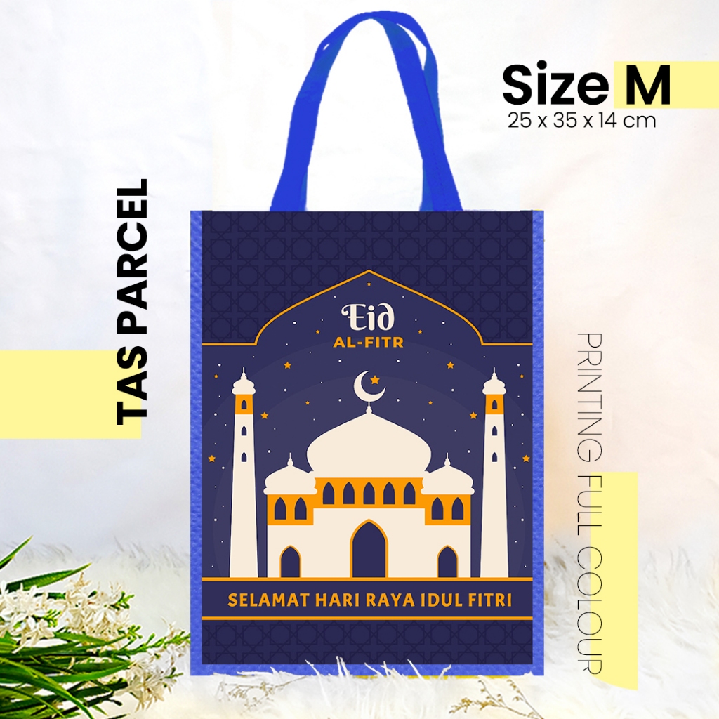 

TAS PARCEL PRINTING NAVY MASJID UKURAN KECIL 25x35 – GROSIR TAS LEBARAN MURAH / TAS IDUL FITRI