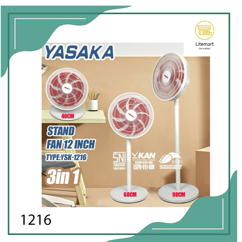 YASAKA KIPAS ANGIN BERDIRI 12" 1216-YASAKA