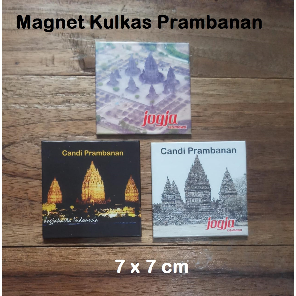 Paket Magnet Kulkas Prambanan isi 3 Gambar Candi Prambanan