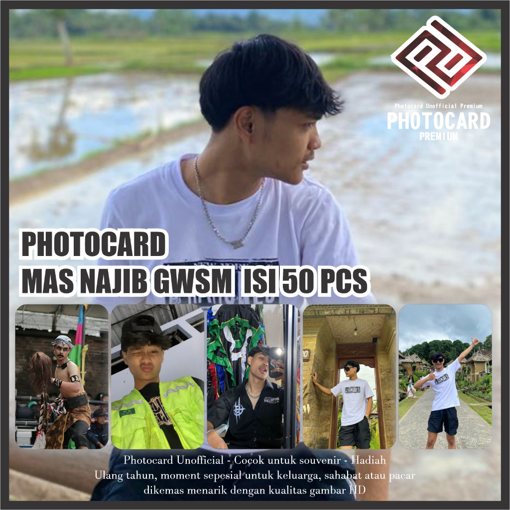 Jual Photocard Mas Najib GWSM isi 50 Pcs | Bonus Ganci dan stiker