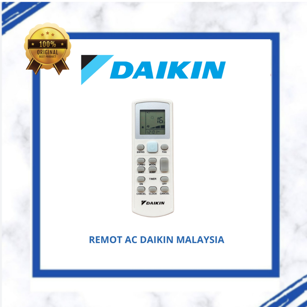 REMOT AC DAIKIN MALAYSIA FTV50BXV14 ORIGINAL