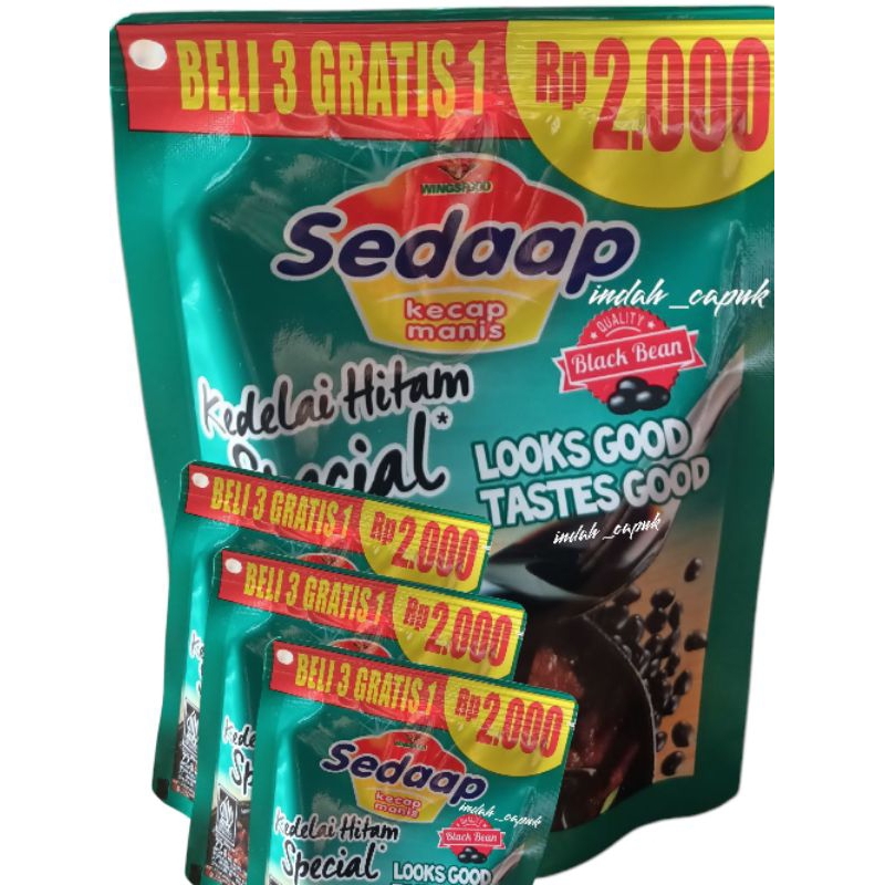 

Kecap Sedap Special Kedelai Hitam Beli 3pcs Gratis 1 pcs x 77g