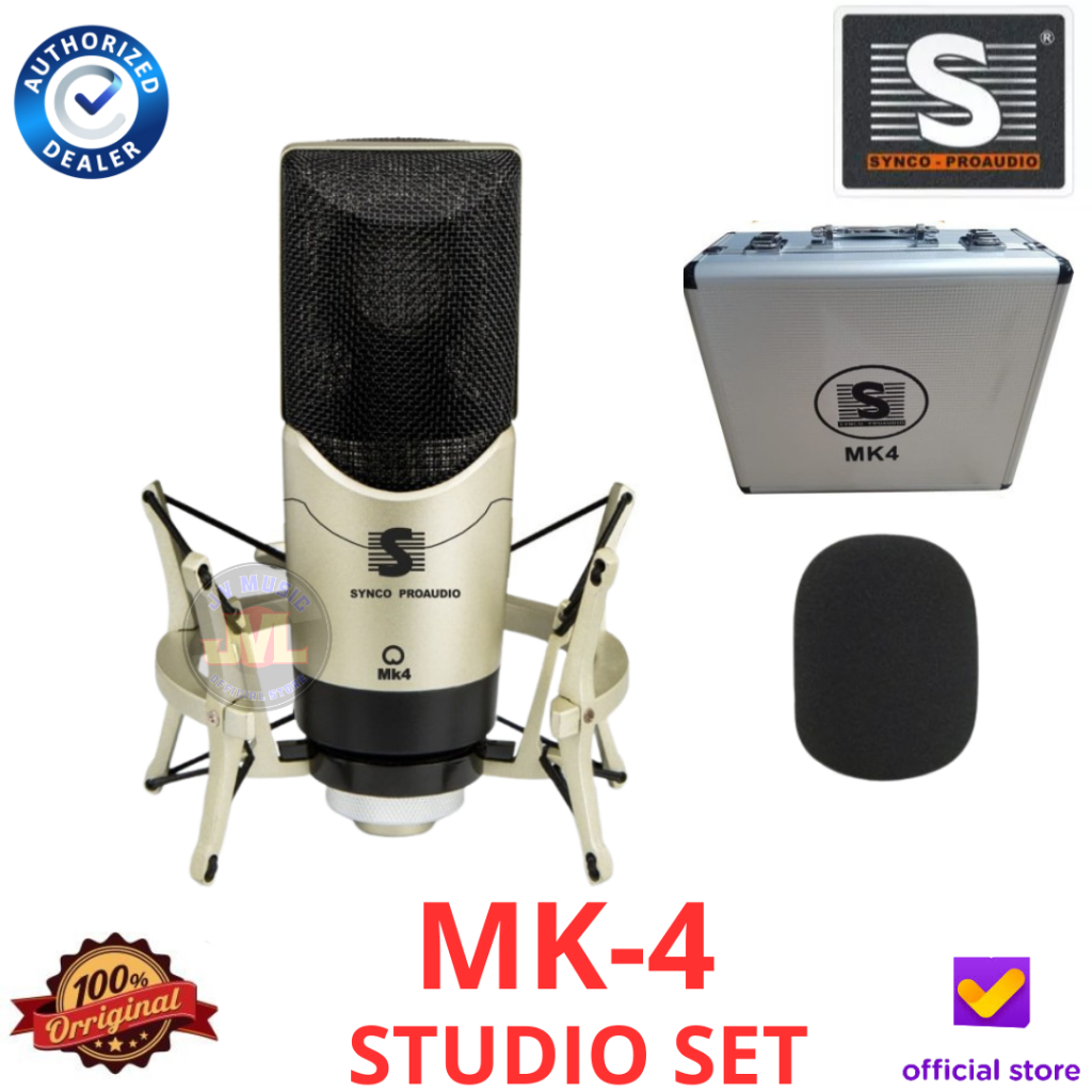 Synco Proaudio MK4 Studio Set Microphone Condensor Original MK-4