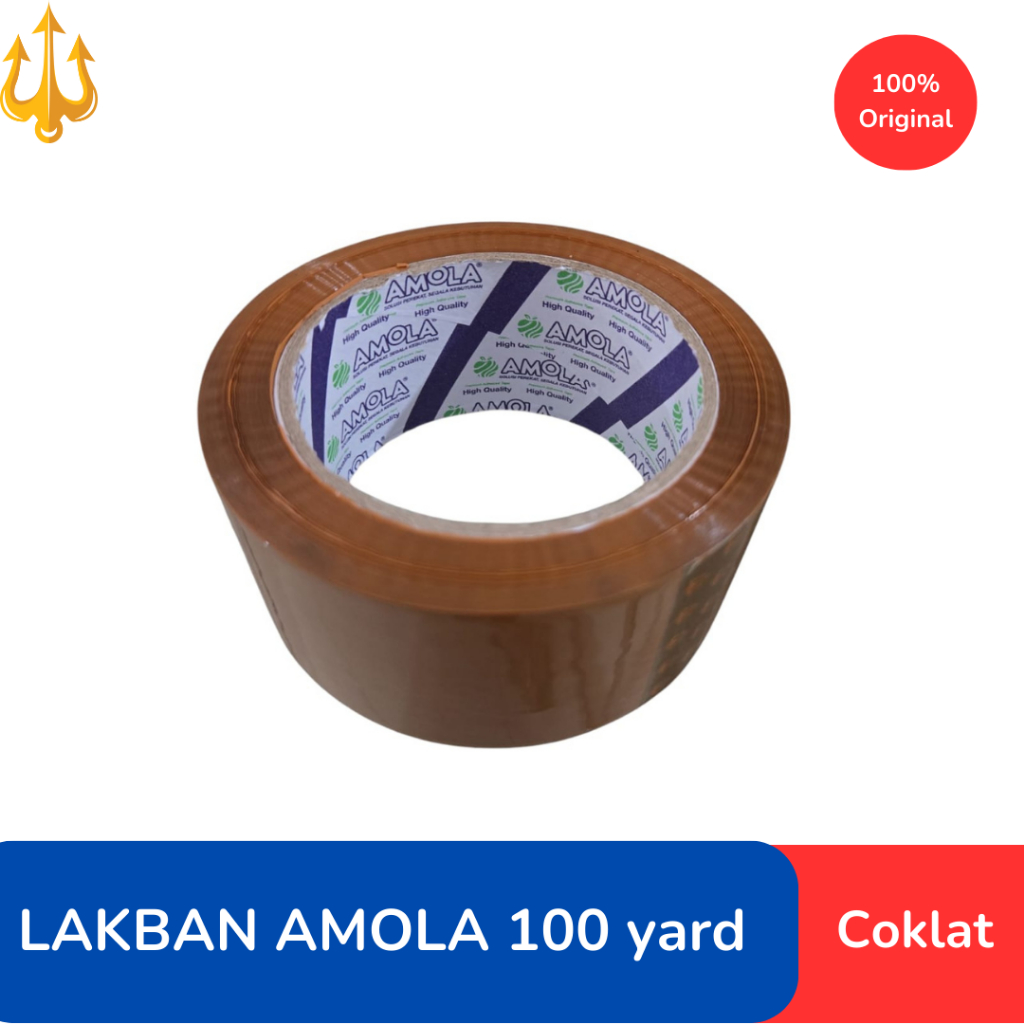 

Lakban Amola 100 Yard Coklat
