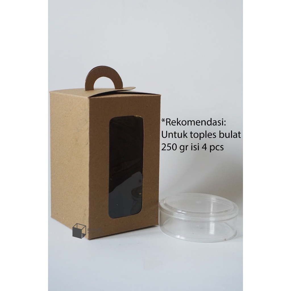 

Box Toples 12,5x12,5x20 cm, Hampers Box, Dus Kraft Jinjing, Packaging TBM 12512520