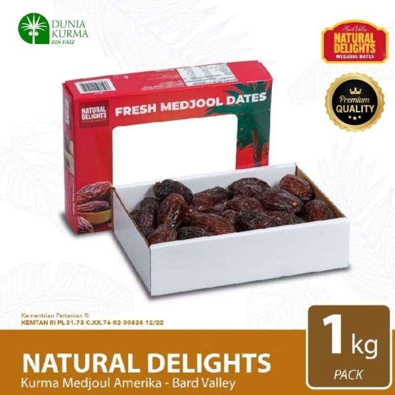 

NATURAL DELIGHTS Kurma Medjool Amerika Bard Valley 1Kg