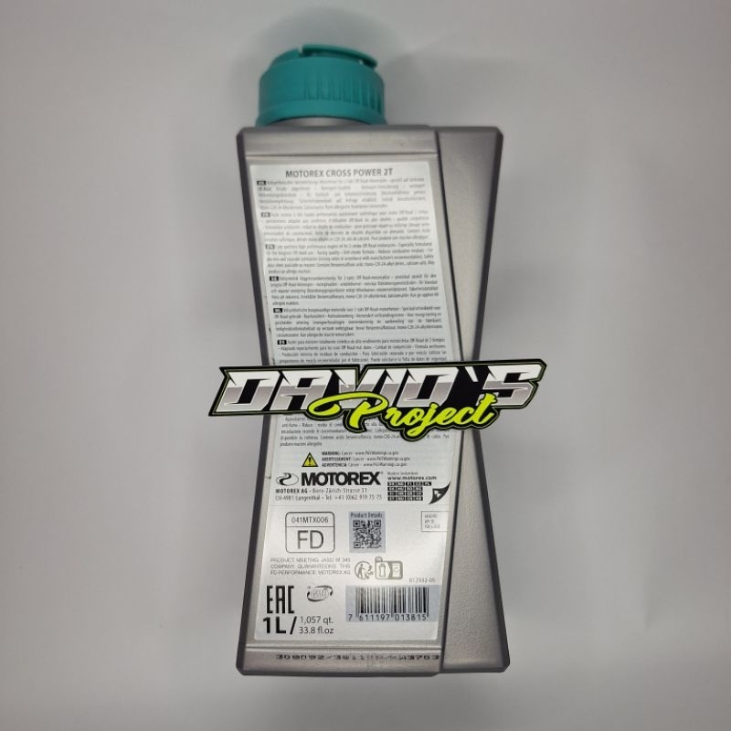 Flowbeeshop Oli Samping Motor 2T Motorex 1 Liter