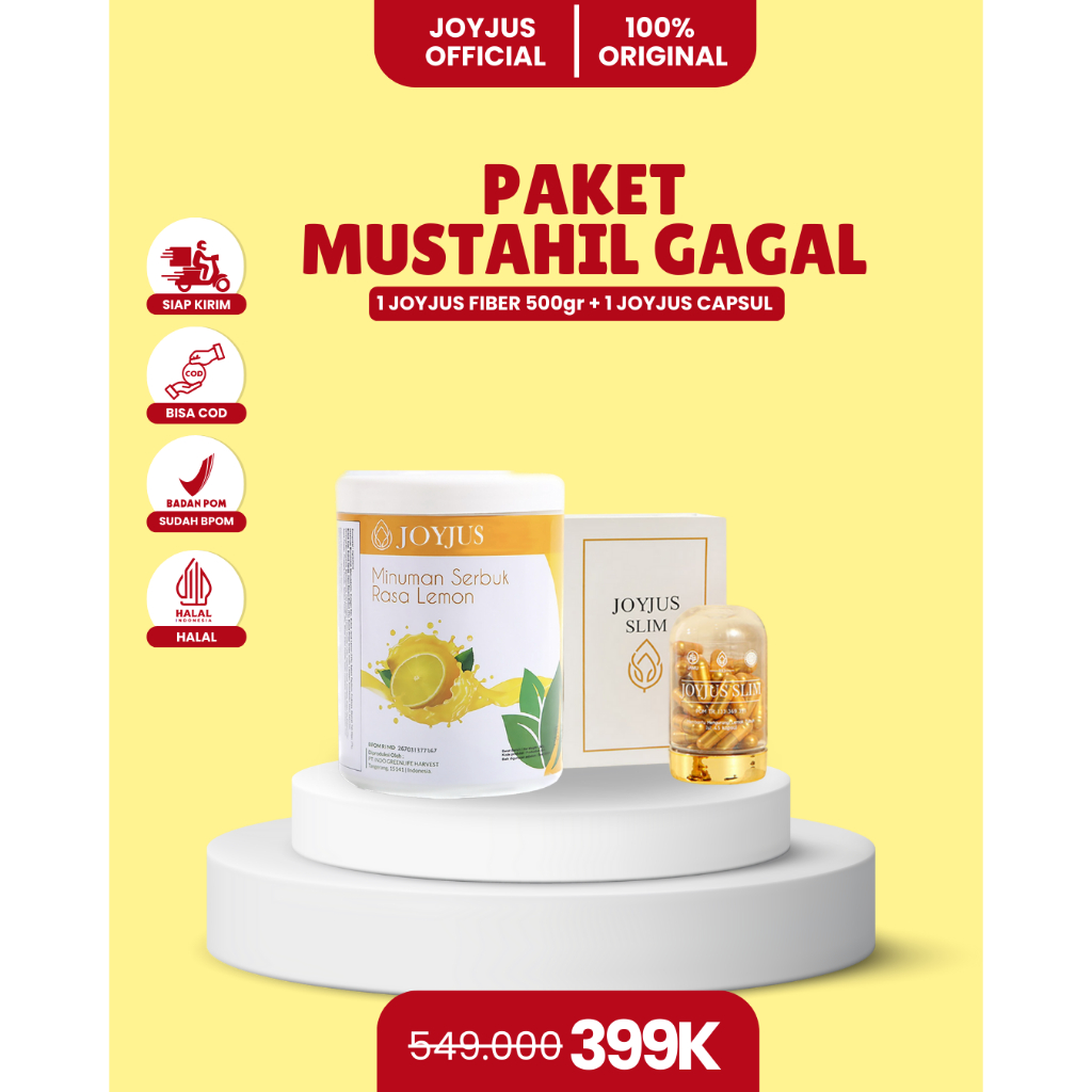 JOYJUS PAKET 1 (1 JOYJUS FIBER 500gr + 1 JOYJUS CAPSULE)
